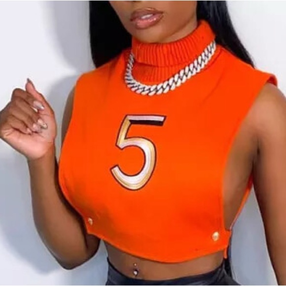 5 Mock Turtleneck Top